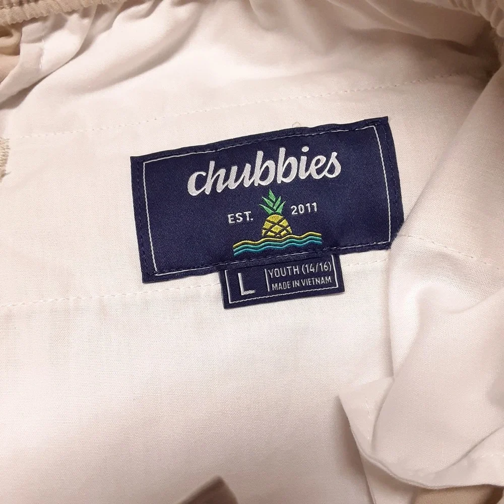 Chubbies Youth Everywear Performance Shorts Large 14/16 The Khakinators - Picture 4 of 10